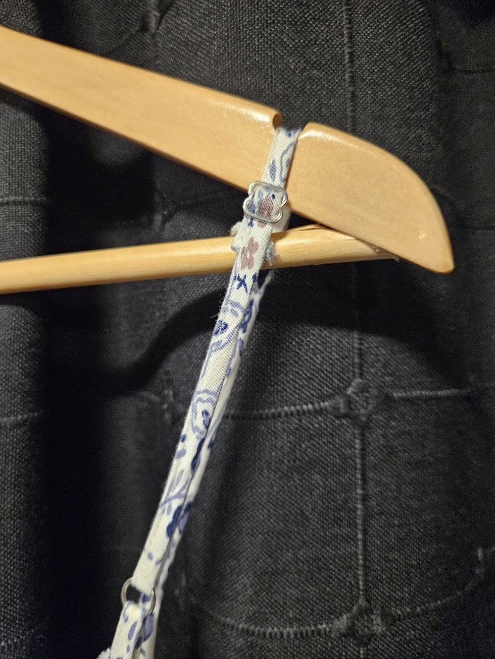 LOVESTITCH Blue Paisley Floral Maxi Dress with Pockets M/L Boho Coastal - Picture 6 of 7